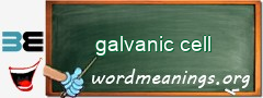 WordMeaning blackboard for galvanic cell